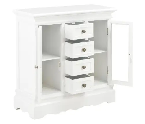 Puhvetkapp, Valge, 70 X 28 X 70 cm Toekas Männipuit