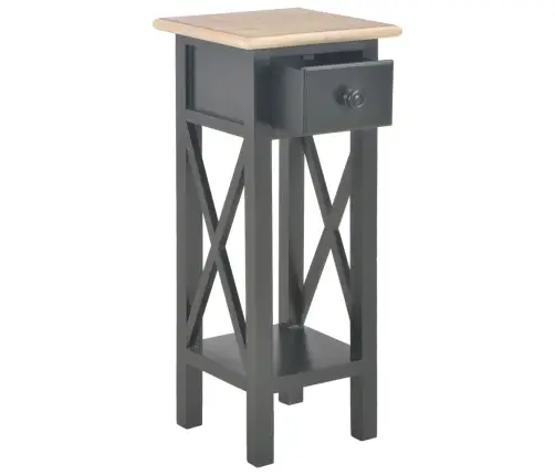 Külglaud, Must, 27 X 27 X 65,5 cm Puit