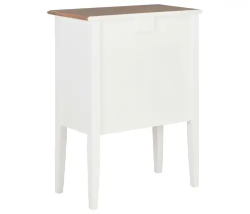 Kumode, 54X30X80 Cm, Masīvkoks, Balta Vidaxl