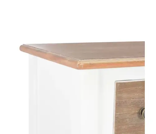 Kumode, 54X30X80 Cm, Masīvkoks, Balta Vidaxl