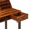 Rakstāmgalds, 110X50X94 Cm, Masīvs Rožkoks Un Tērauds Vidaxl