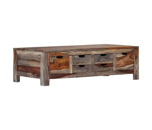 Kafijas Galdiņš, 100X50X30 Cm, Masīvs Rožkoks, Pelēks Vidaxl