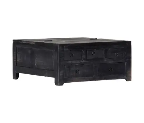 Kafijas Galdiņš, 65X65X30 Cm, Mango Masīvkoks, Melns Vidaxl