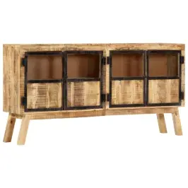 Kumode, 160X30X80 Cm, Mango Masīvkoks, Brūna Ar Melnu Vidaxl