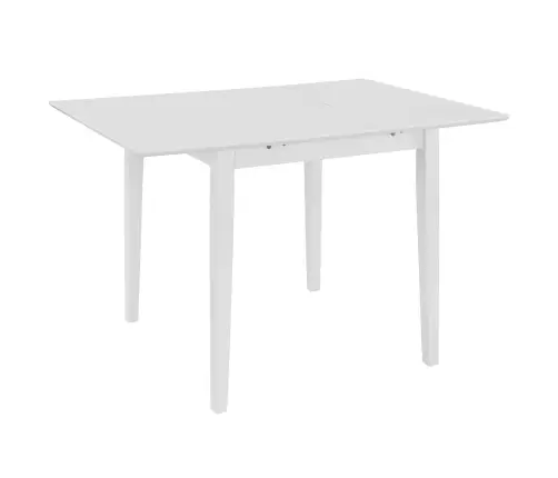 Izvelkams Virtuves Galds, (80-120)X80X74 Cm, Balts Mdf Vidaxl
