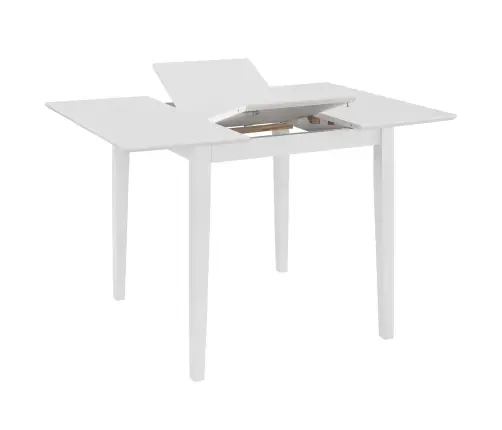 Izvelkams Virtuves Galds, (80-120)X80X74 Cm, Balts Mdf Vidaxl