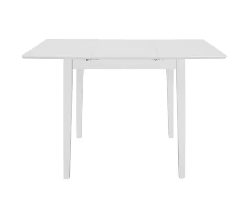 Izvelkams Virtuves Galds, (80-120)X80X74 Cm, Balts Mdf Vidaxl