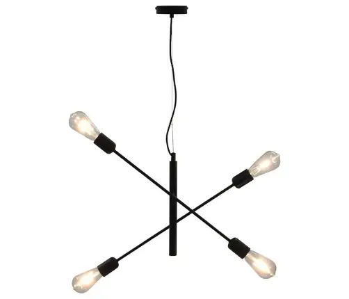 Laelamp Hõõgpirnidega 2 W, Must, E27