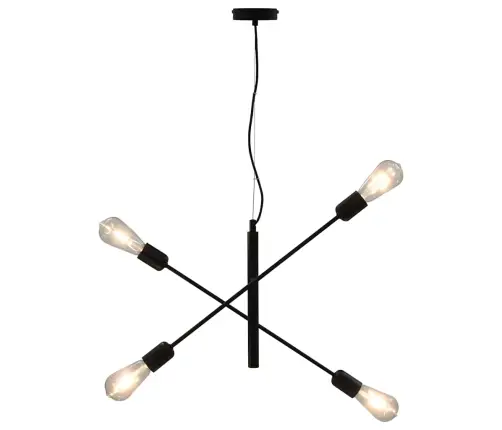 Laelamp Hõõgpirnidega 2 W, Must, E27