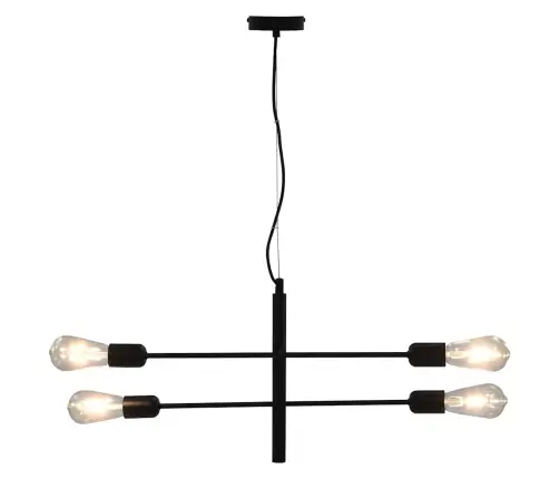 Laelamp Hõõgpirnidega 2 W, Must, E27