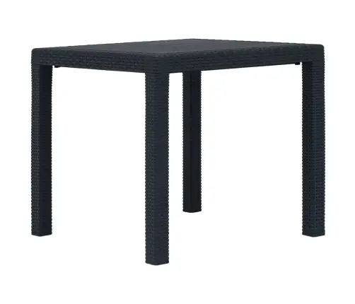 5-Daļīgs Plastmasas Dārza Mēbeļu Komplekts, Antracītpelēks Vidaxl