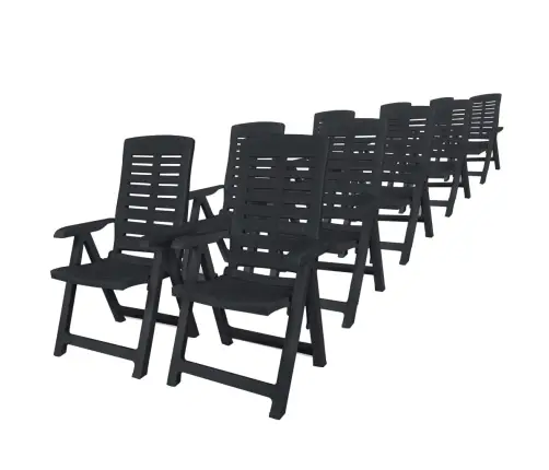 11-Osaline Aiamööblikomplekt, Plast, Antratsiithall