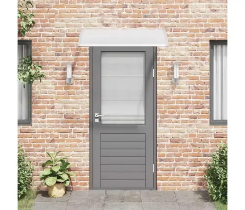 Durvju Jumtiņš, Pelēks Un Caurspīdīgs, 120X75 Cm, Pc Vidaxl