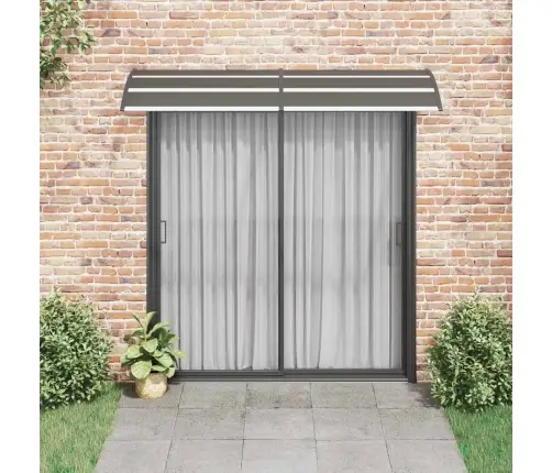 Durvju Jumtiņš, Melns, 240X75 Cm, Pc Vidaxl