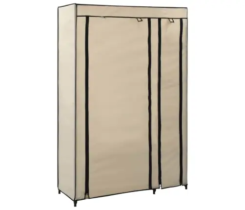 Salokāmi Skapji, 2 Gab., 110X45X175 Cm, Krēmkrāsas Audums Vidaxl Salokāmi Skapji, 2 Gab., 110X45X175 Cm, Krēmkrāsas Audums Vidaxl