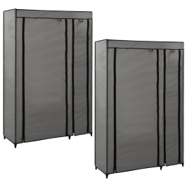 Sulanks. Drab. Spintos, 2Vnt., Pilk. Sp., 110X45X175cm Audinys