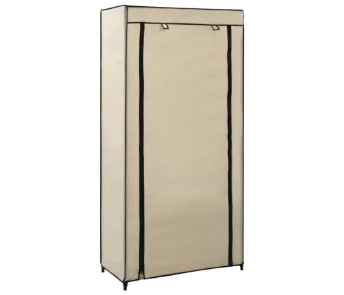 Apavu Skapis Ar Pārsegu, Bēšs, 58X28X106 Cm, Audums Vidaxl