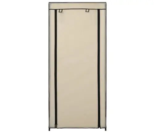 Apavu Skapis Ar Pārsegu, Bēšs, 58X28X106 Cm, Audums Vidaxl