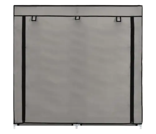 Apavu Skapis Ar Pārsegu, Pelēks, 115X28X110 Cm, Audums Vidaxl