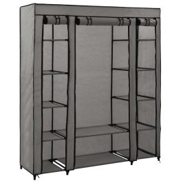 Drab. Spinta Su Skyr. Ir Stryp., Pilka, 150X45X176cm Audinys