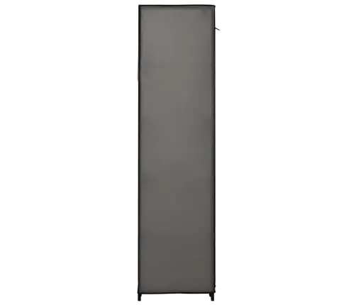 Auduma Skapis Ar Nodalījumiem, Stieņiem, Pelēks, 150X45X176 Cm Vidaxl
