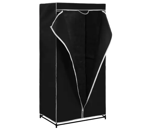 Skapis, 75X50X160 Cm, Melns Vidaxl