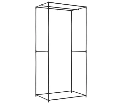 Skapis, 75X50X160 Cm, Melns Vidaxl