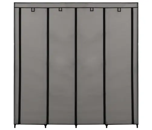 Skapis Ar 4 Nodalījumiem, Pelēks, 175X45X170 Cm Vidaxl