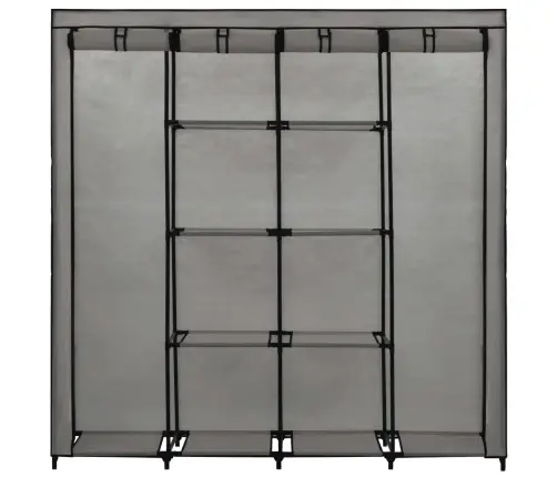 Skapis Ar 4 Nodalījumiem, Pelēks, 175X45X170 Cm Vidaxl