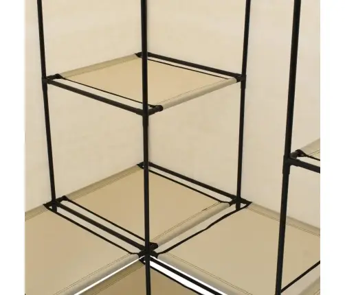 Kampinė Drabužių Spinta, Kreminė, 130X87X169Cm