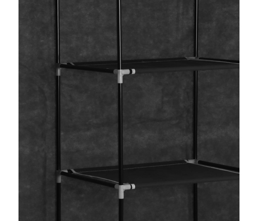 Drab. Spinta Su Skyr. Ir Stryp., Juoda, 150X45X175cm Audinys