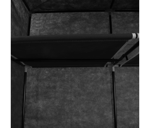 Drab. Spinta Su Skyr. Ir Stryp., Juoda, 150X45X175cm Audinys
