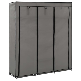 Drab. Spinta Su Skyr. Ir Stryp., Pilka, 150X45X175cm Audinys