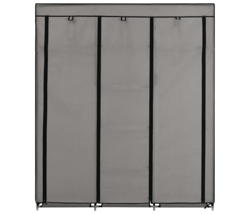 Drab. Spinta Su Skyr. Ir Stryp., Pilka, 150X45X175cm Audinys