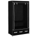 Skapis, 87X49X159 Cm, Melns Audums Vidaxl