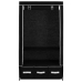 Skapis, 87X49X159 Cm, Melns Audums Vidaxl