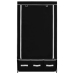 Skapis, 87X49X159 Cm, Melns Audums Vidaxl