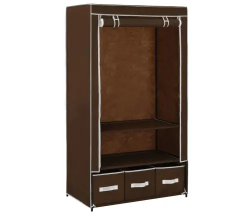 Garderoob, Pruun, 87 X 49 X 159 cm Kangas