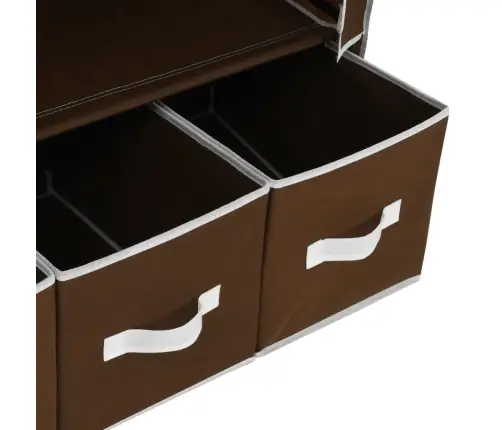 Garderoob, Pruun, 87 X 49 X 159 cm Kangas