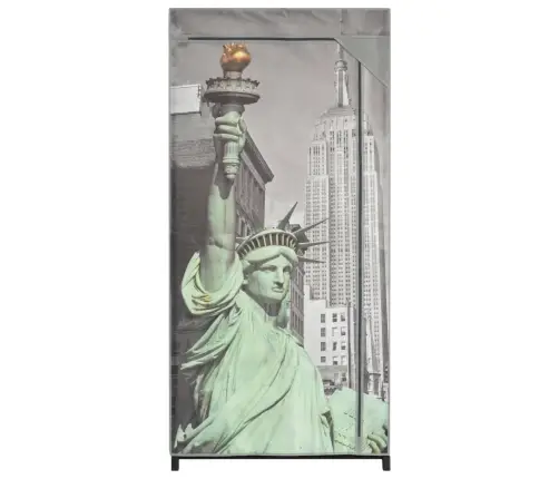 Drabužių Spinta, 75X45X160cm Audinys, Su Niujorko Nuotrauka