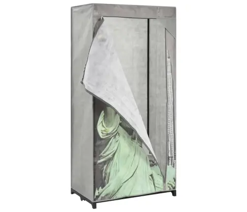 Drabužių Spinta, 75X45X160cm Audinys, Su Niujorko Nuotrauka