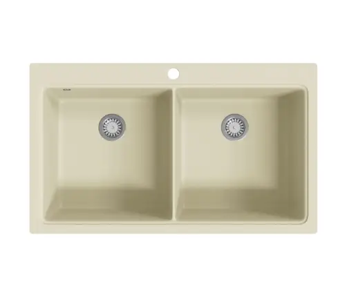 Virtuvinė Plautuvė, Smėlio Sp., Granitas, Du Dubenys