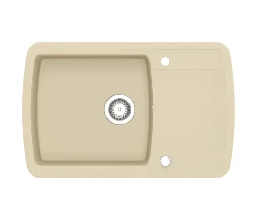 Virtuves Izlietne, Viena Bļoda, Bēša, Granīts Vidaxl