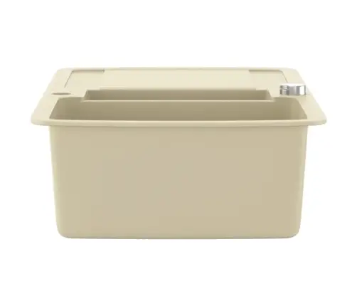 Virtuves Izlietne, Divas Bļodas, Bēša, Granīts Vidaxl