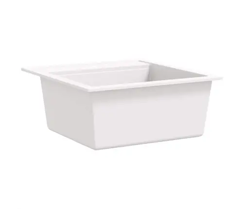 Virtuves Izlietne, Viena Bļoda, Balts Granīts Vidaxl