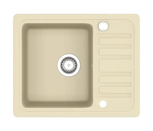 Virtuves Izlietne, Viena Bļoda, Bēšs Granīts Vidaxl