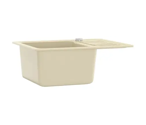 Virtuves Izlietne, Viena Bļoda, Bēšs Granīts Vidaxl