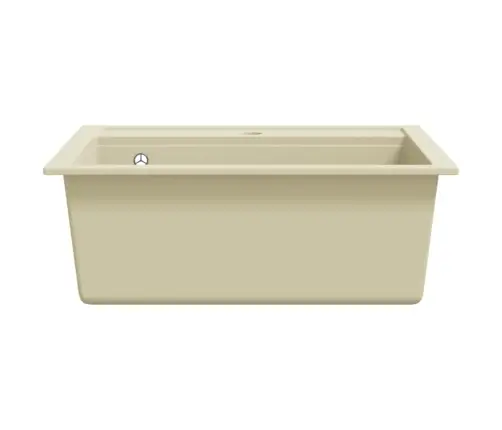 Virtuves Izlietne, Viena Bļoda, Bēšs Granīts Vidaxl