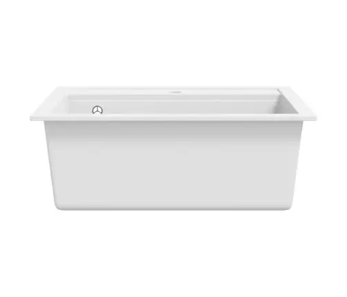 Virtuves Izlietne, Viena Bļoda, Balts Granīts Vidaxl