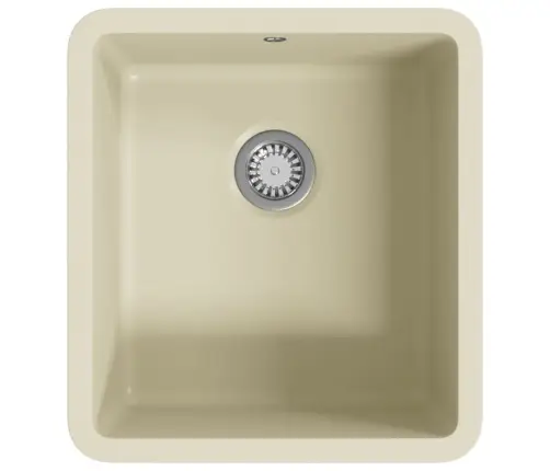 Virtuves Izlietne, Viena Bļoda, Bēšs Granīts Vidaxl